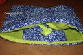 Kuschelsäckchen Baumwollstoff blau-Fleece