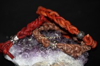 Armband Rundleder geflochten