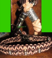 Halsband natur-schokobraun 3cm