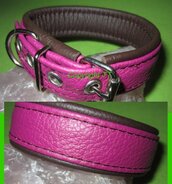 Halsband Leder mit Rollschnalle