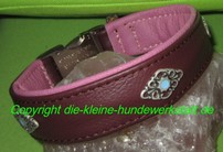 Nappalederhalsband Aluschließe