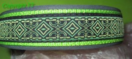 Halsband Rauten II grün