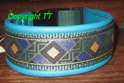 Halsband Rautenmuster neu petrol