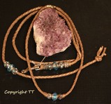 Halskette+Schmuckleine bronze