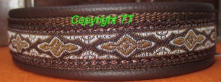 Halsband Borte Lava braun-beige