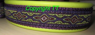 Halsband Lavaborte violett-grün